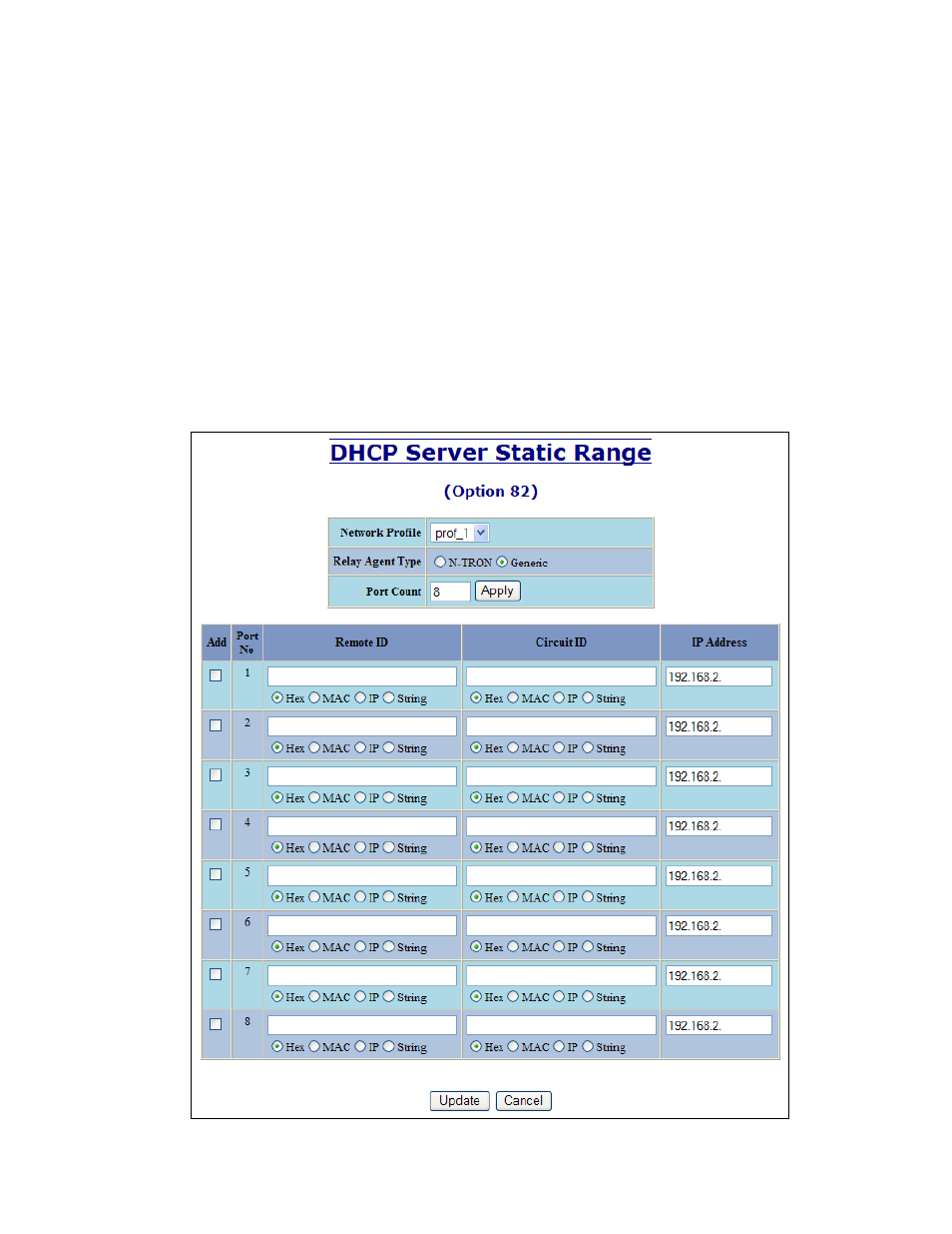Dhcp – server – setup ip maps, continued | B&B Electronics 708M12-HV - Manual User Manual | Page 33 / 136