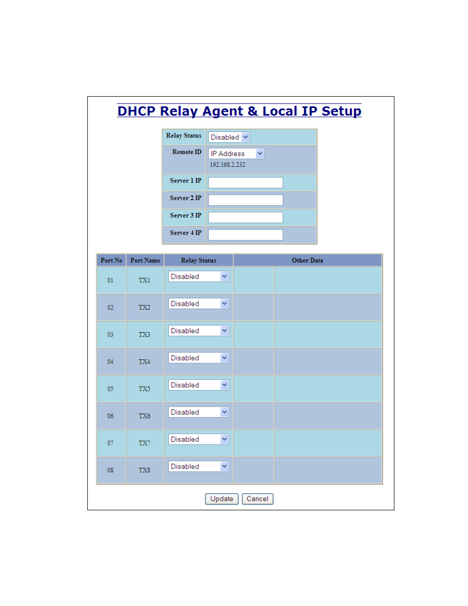 Dhcp – relay & local ip – setup, continued | B&B Electronics 708M12-HV - Manual User Manual | Page 37 / 136