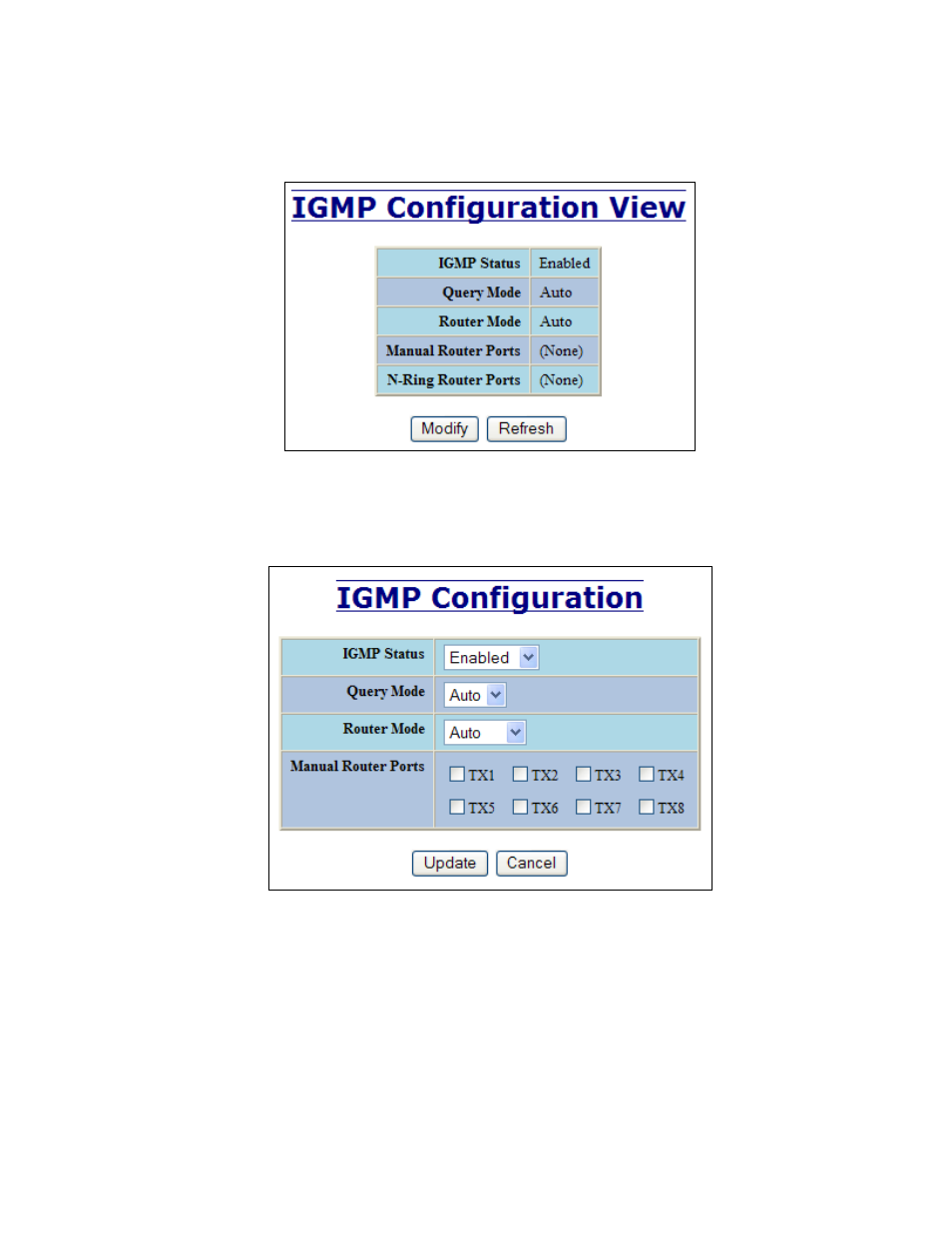 Igmp – configuration | B&B Electronics 708M12-HV - Manual User Manual | Page 62 / 136