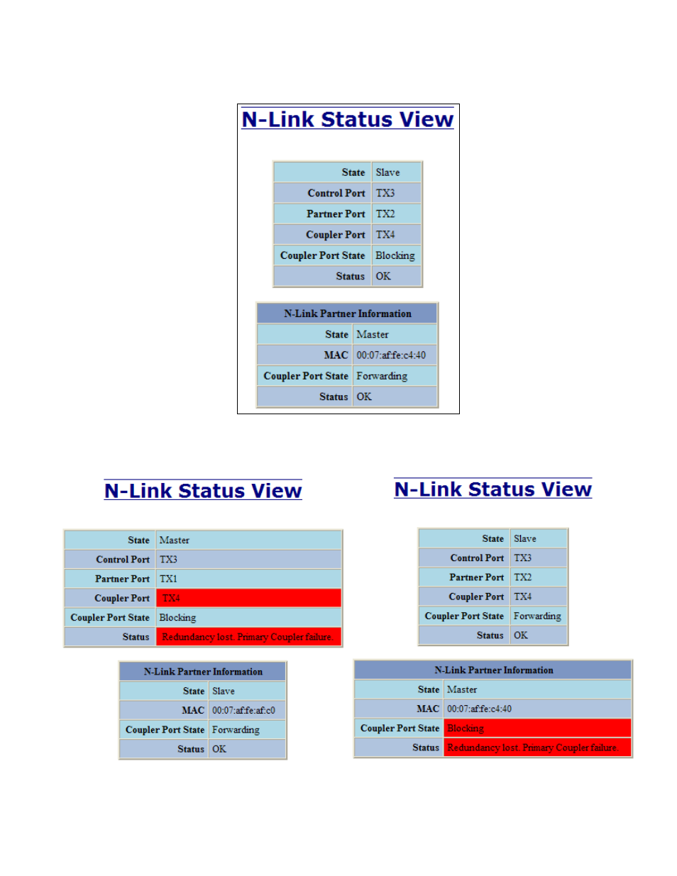 N-link – status, continued | B&B Electronics 708M12-HV - Manual User Manual | Page 85 / 136