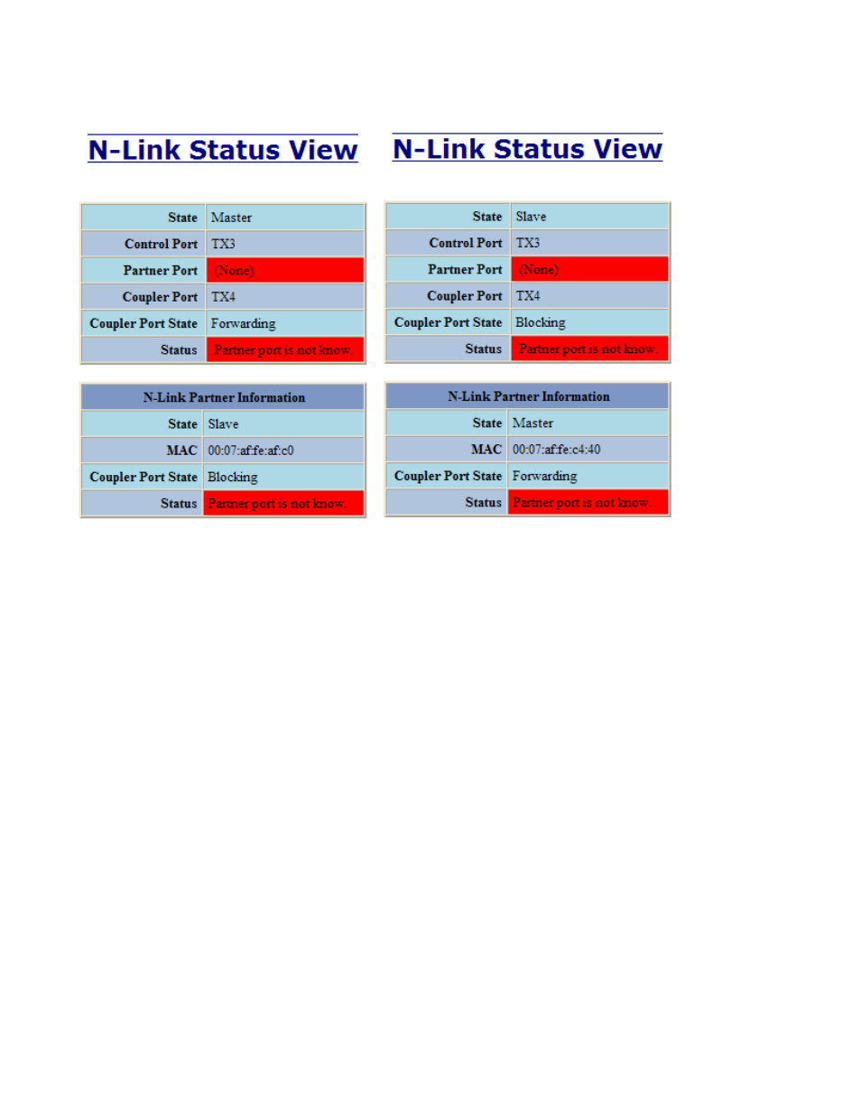 N-link – status, continued | B&B Electronics 708M12-HV - Manual User Manual | Page 87 / 136