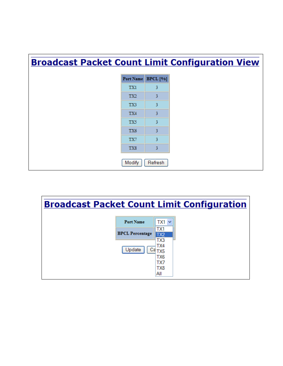 Bpcl – broadcast packet count limit configuration | B&B Electronics 708M12-HV - Manual User Manual | Page 90 / 136