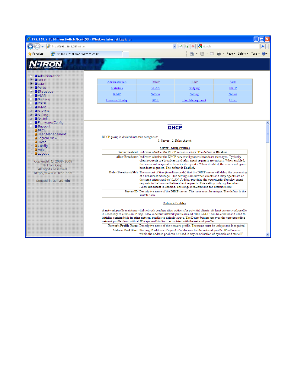 Help – dhcp | B&B Electronics 708M12-HV - Manual User Manual | Page 95 / 136