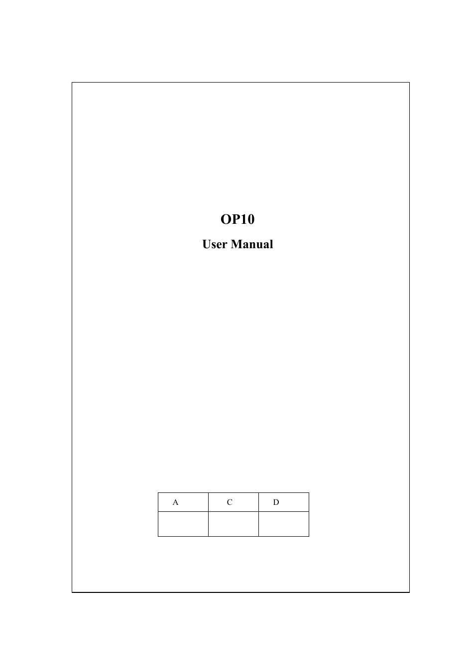 B&B Electronics OP10 - Manual User Manual | 65 pages