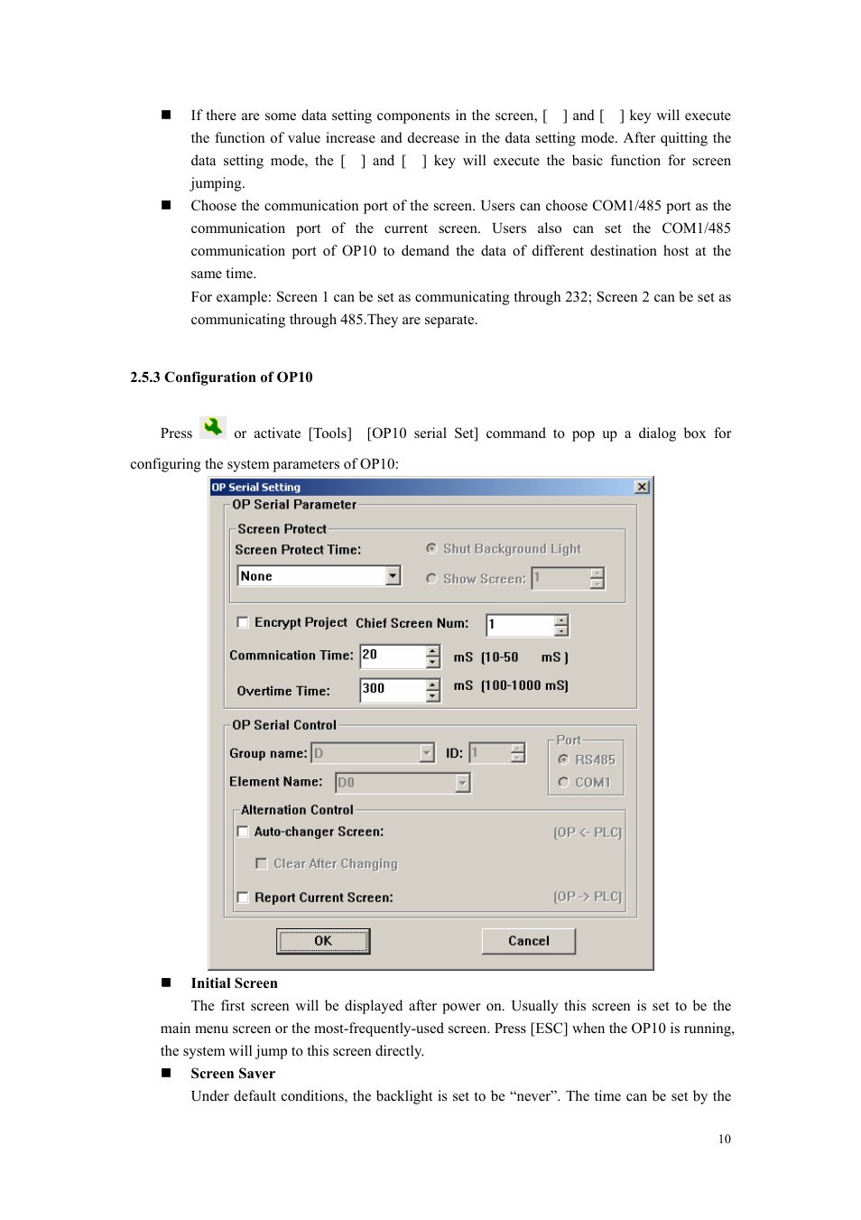 3 configuration of op10 | B&B Electronics OP10 - Manual User Manual | Page 13 / 65