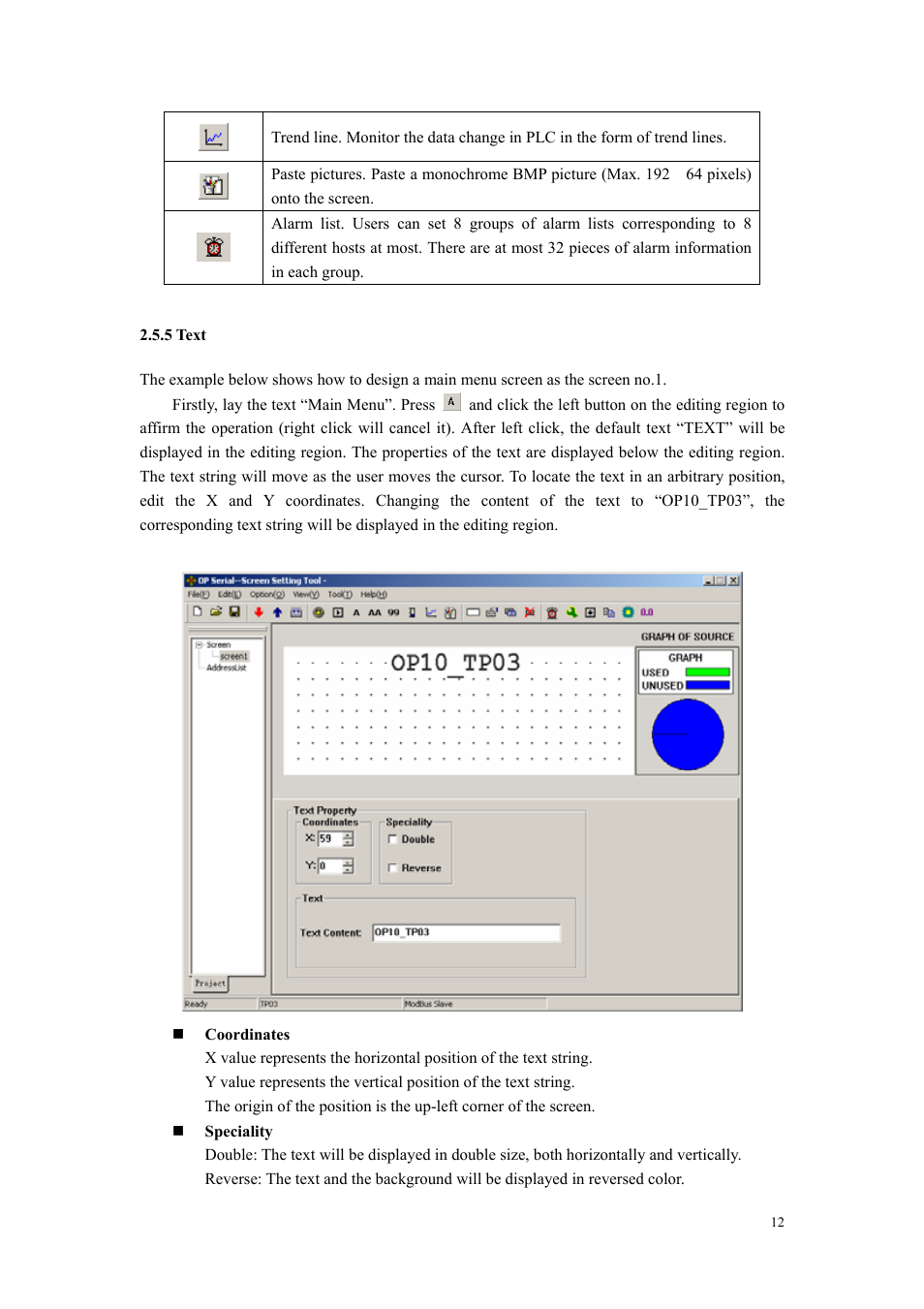 5 text | B&B Electronics OP10 - Manual User Manual | Page 15 / 65