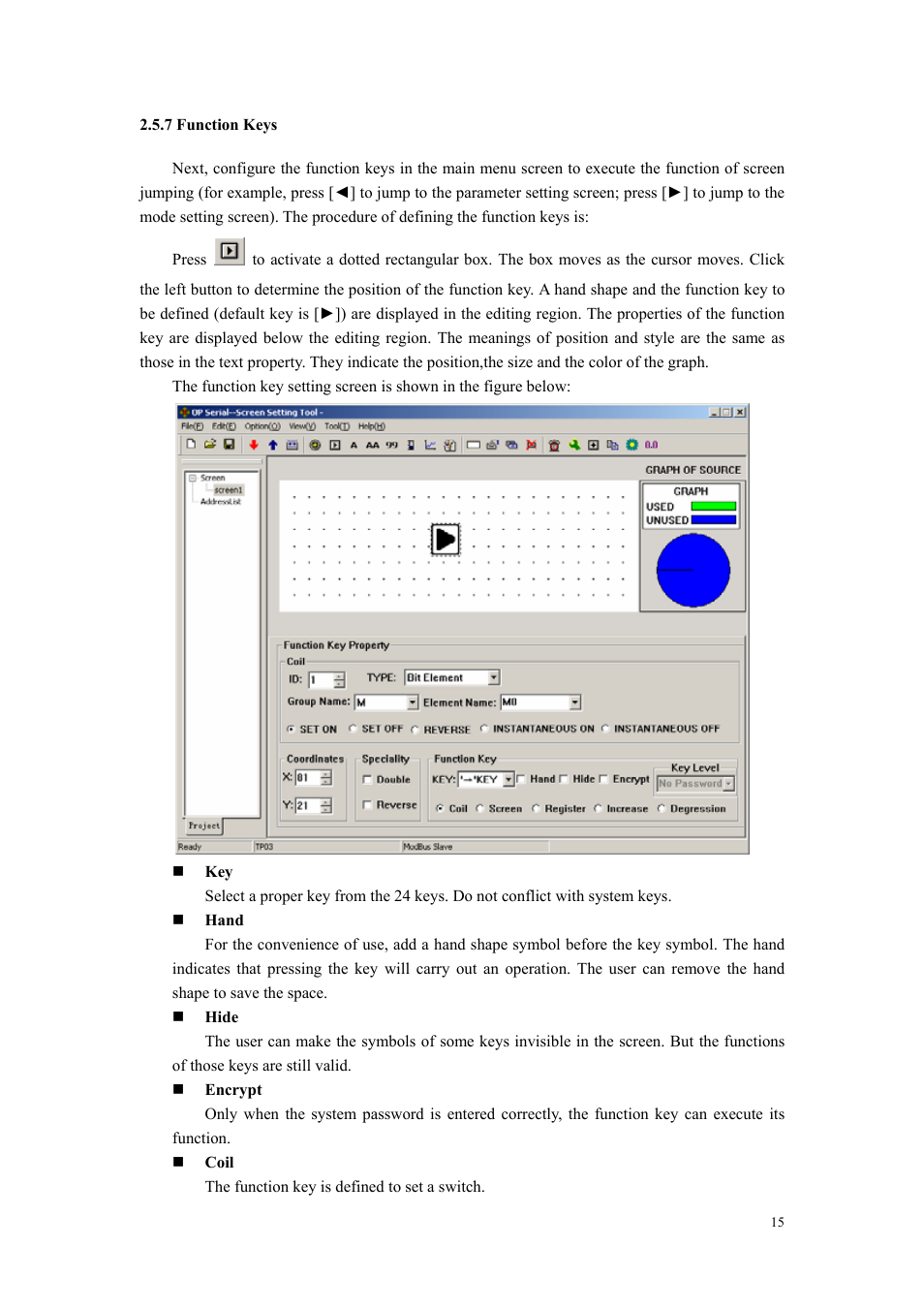 7 function keys | B&B Electronics OP10 - Manual User Manual | Page 18 / 65