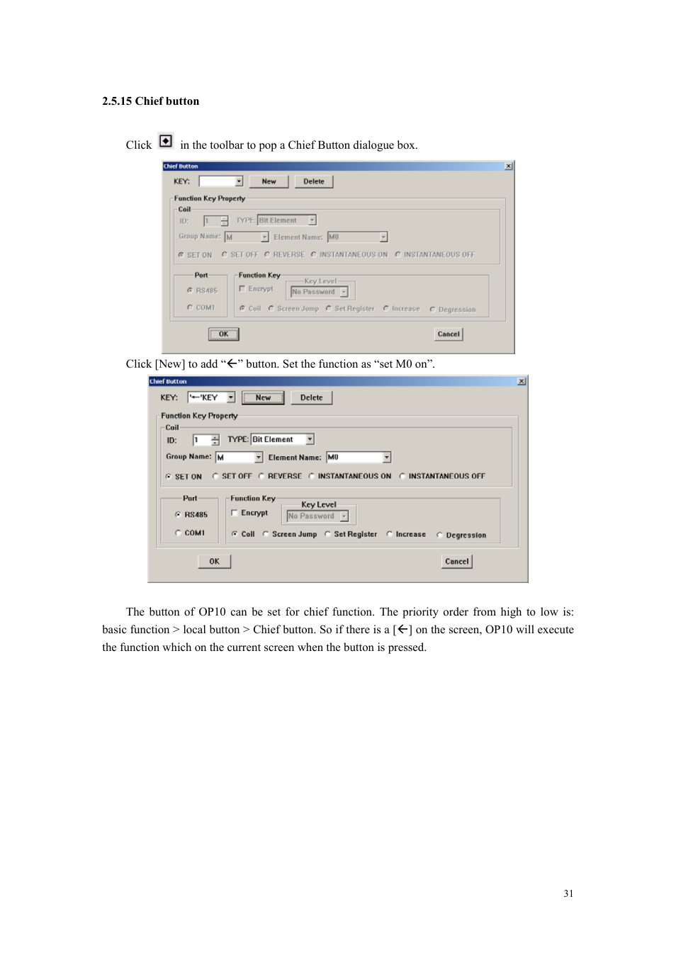 15 chief button | B&B Electronics OP10 - Manual User Manual | Page 34 / 65