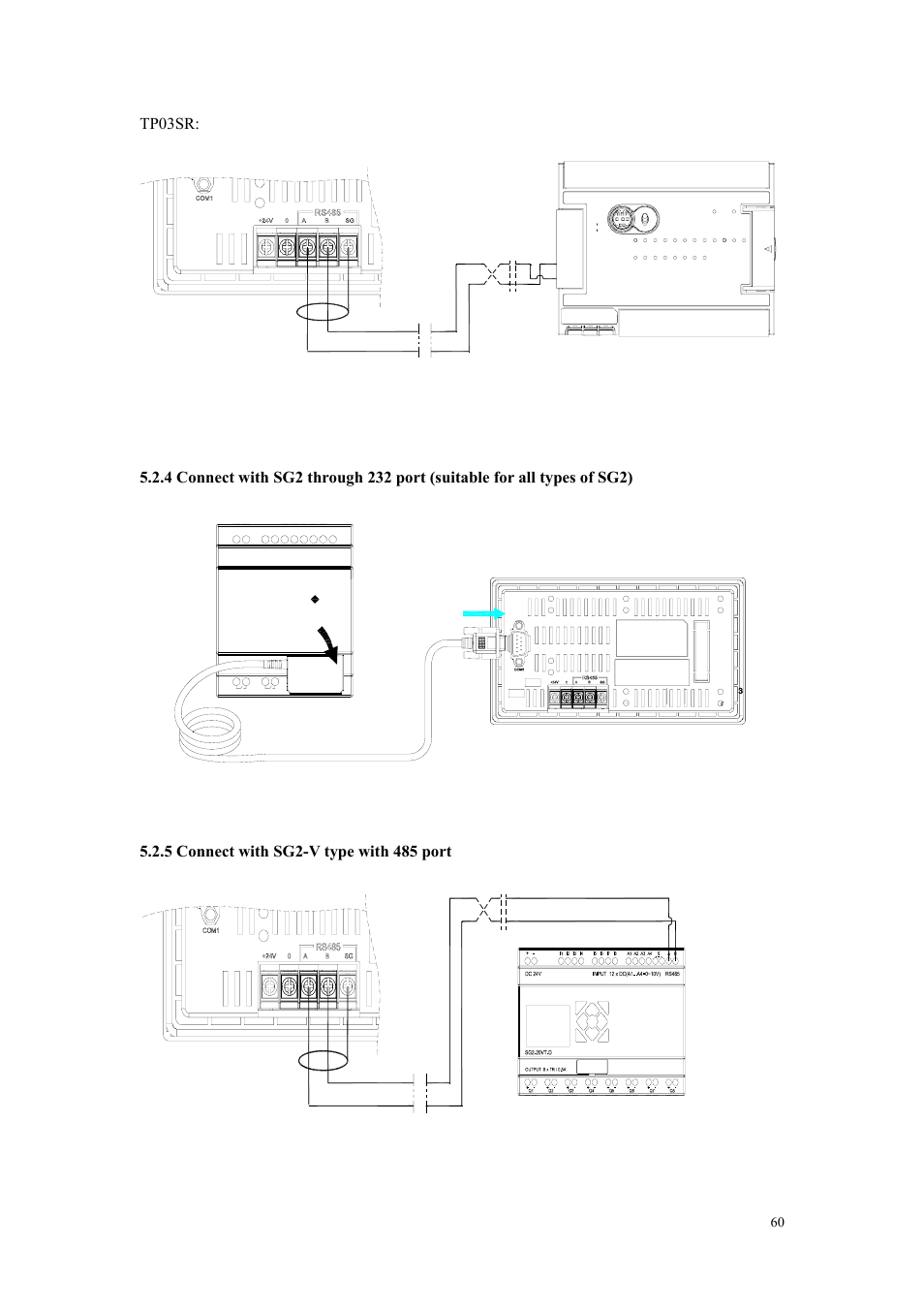 5 connect with sg2-v type with 485 port, Tp03sr, Sg2-client | B&B Electronics OP10 - Manual User Manual | Page 63 / 65