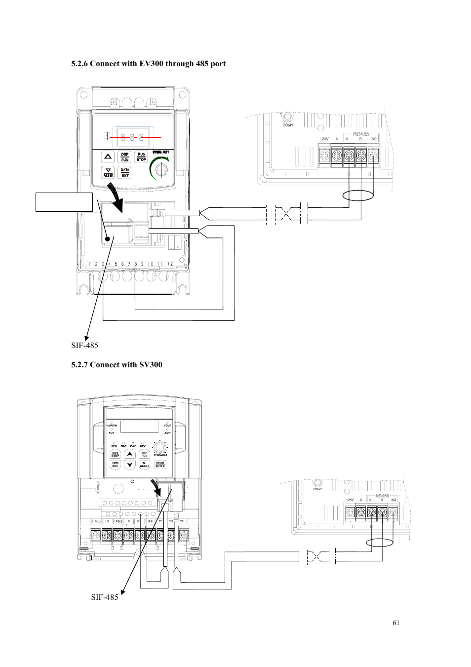 6 connect with ev300 through 485 port, 7 connect with sv300 | B&B Electronics OP10 - Manual User Manual | Page 64 / 65