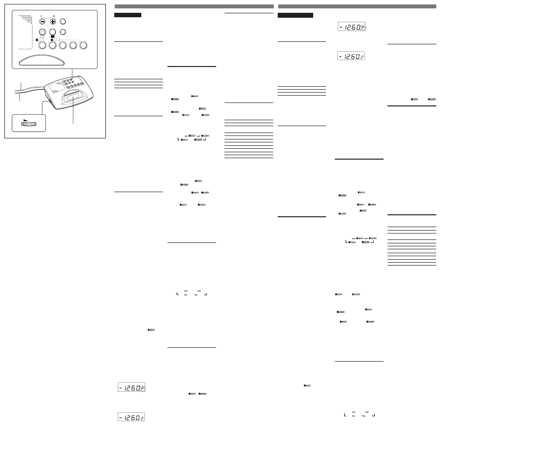 Y yy y ,, , , yy y y, Preset | Sony ICF-C233L User Manual | Page 2 / 2