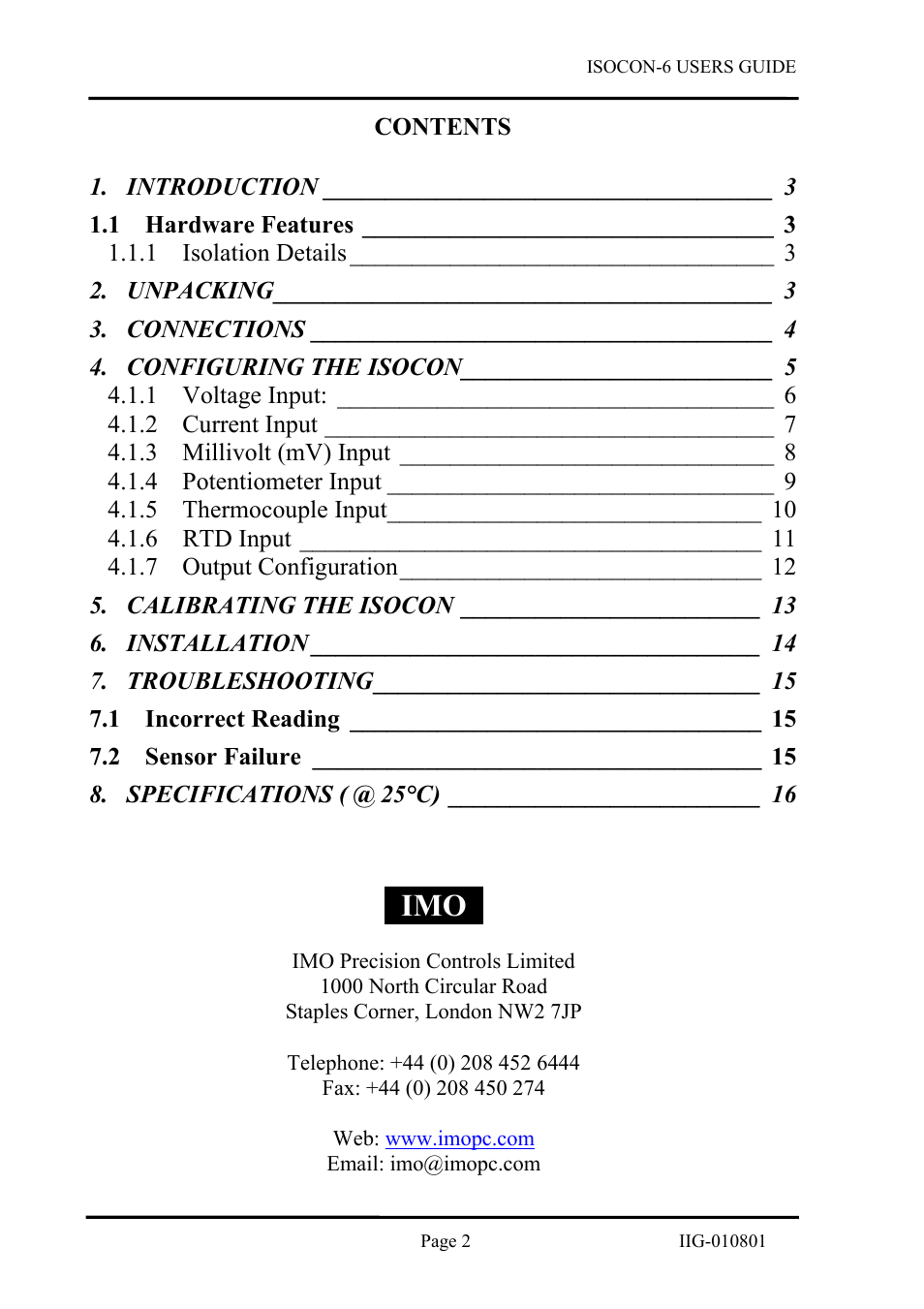 B&B Electronics ISOCON-6 - Manual User Manual | Page 2 / 16