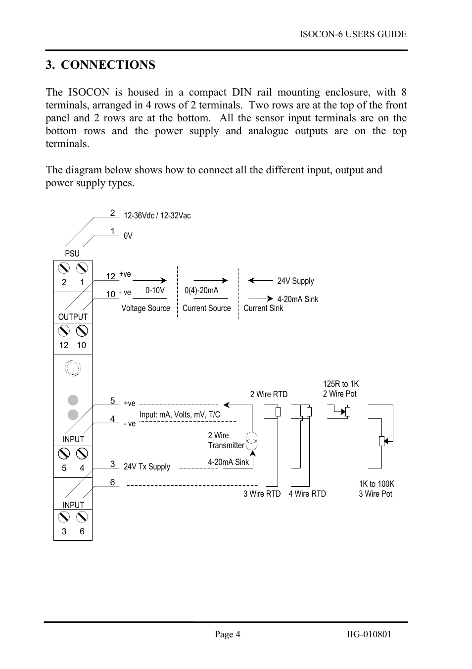 Connections | B&B Electronics ISOCON-6 - Manual User Manual | Page 4 / 16