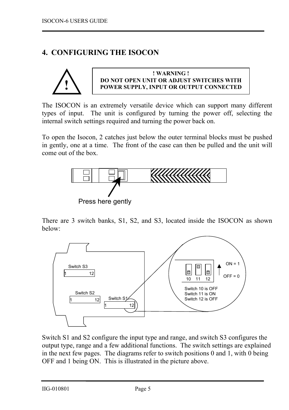 Configuring the isocon | B&B Electronics ISOCON-6 - Manual User Manual | Page 5 / 16