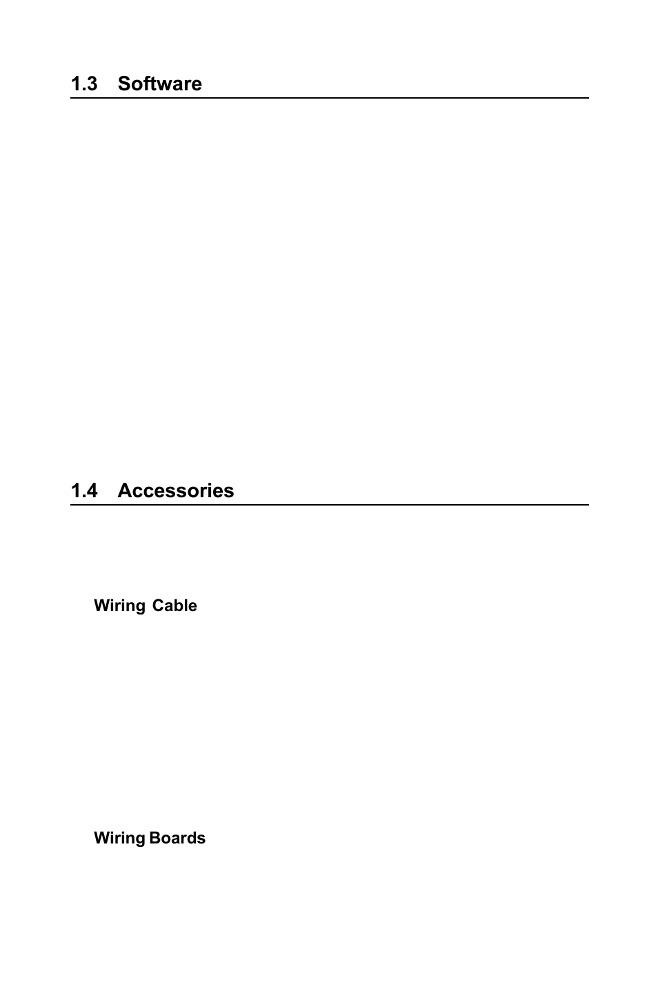 3 software, 4 accessories, Software | Accessories | B&B Electronics PCI-1711 - Manual User Manual | Page 14 / 118