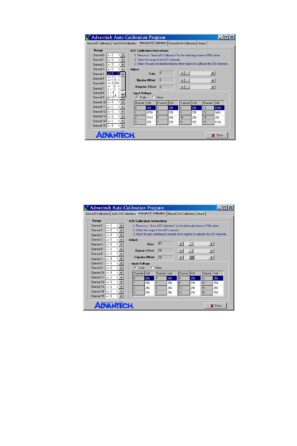 Figure 5-16: adjusting registers | B&B Electronics PCI-1711 - Manual User Manual | Page 59 / 118