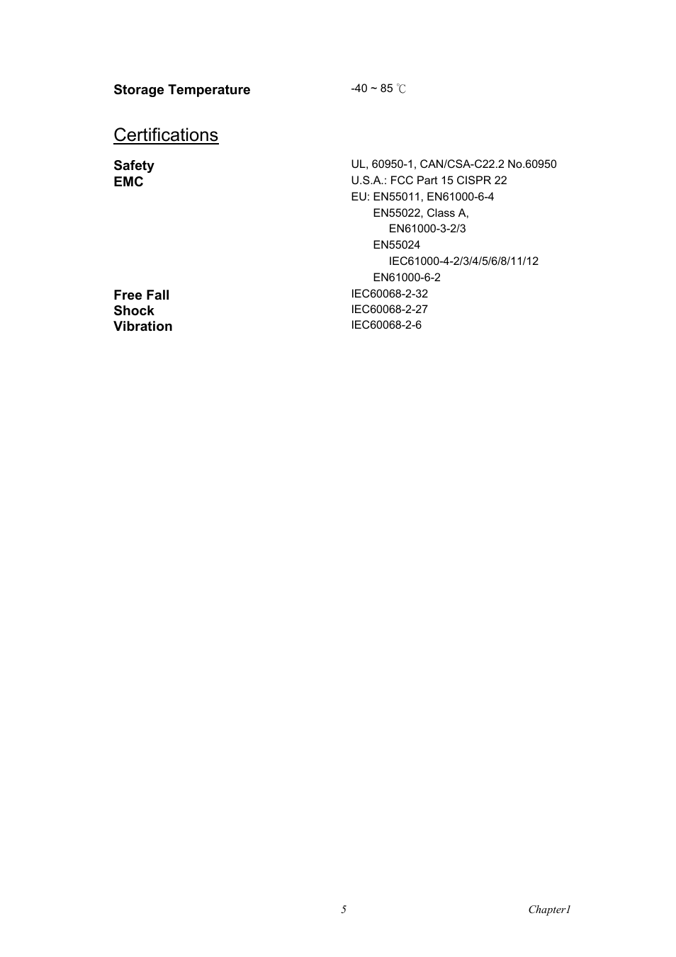 Certifications | B&B Electronics EKI-2541S_SI - Manual User Manual | Page 13 / 30