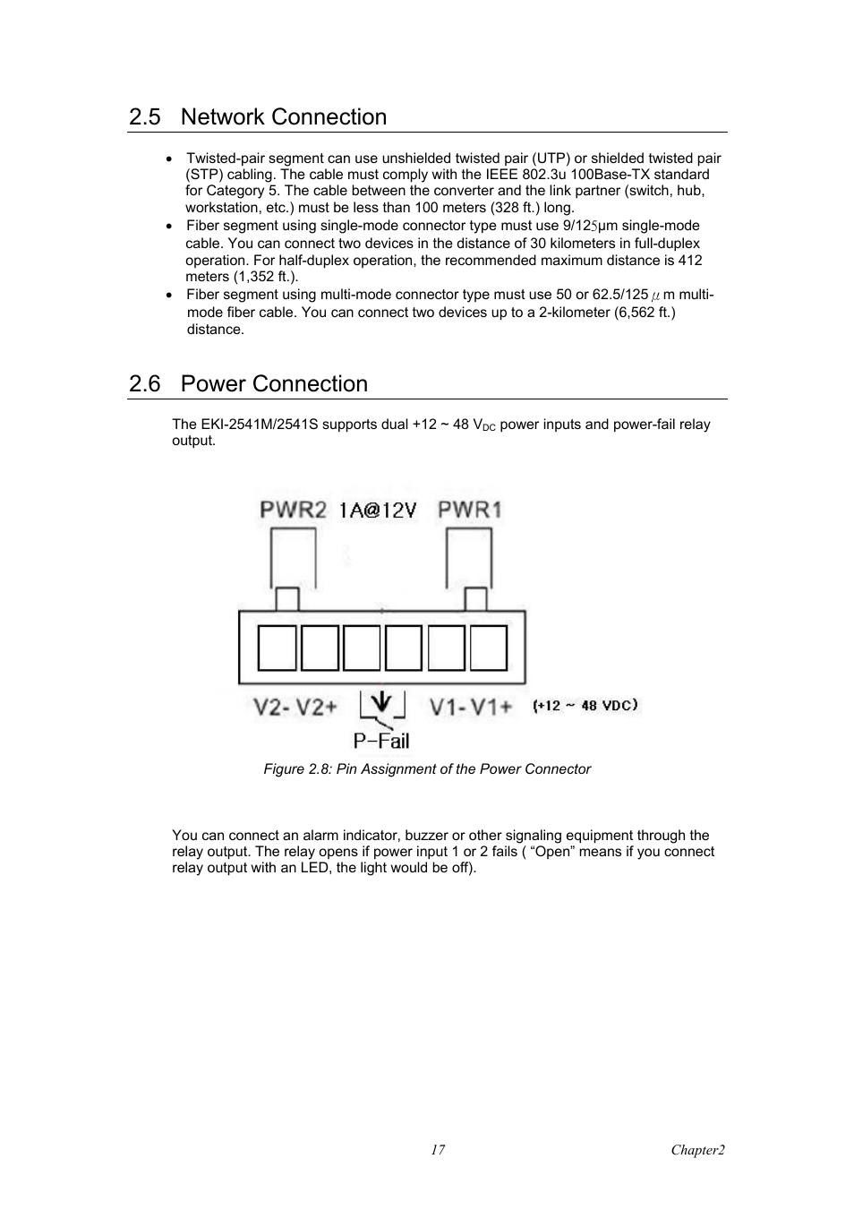 5 network connection, 6 power connection | B&B Electronics EKI-2541S_SI - Manual User Manual | Page 25 / 30