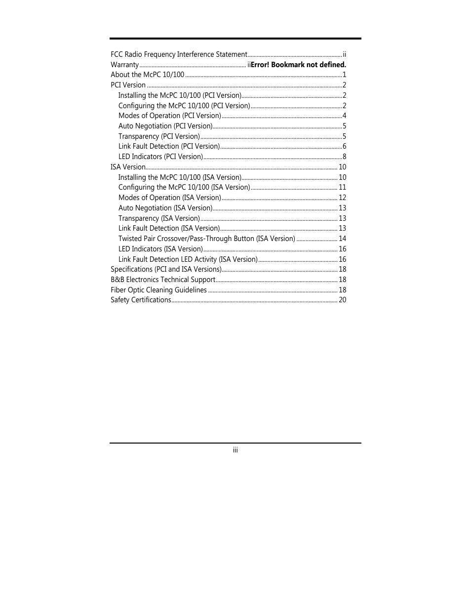 B&B Electronics 855-12260--63 - Manual User Manual | Page 3 / 24