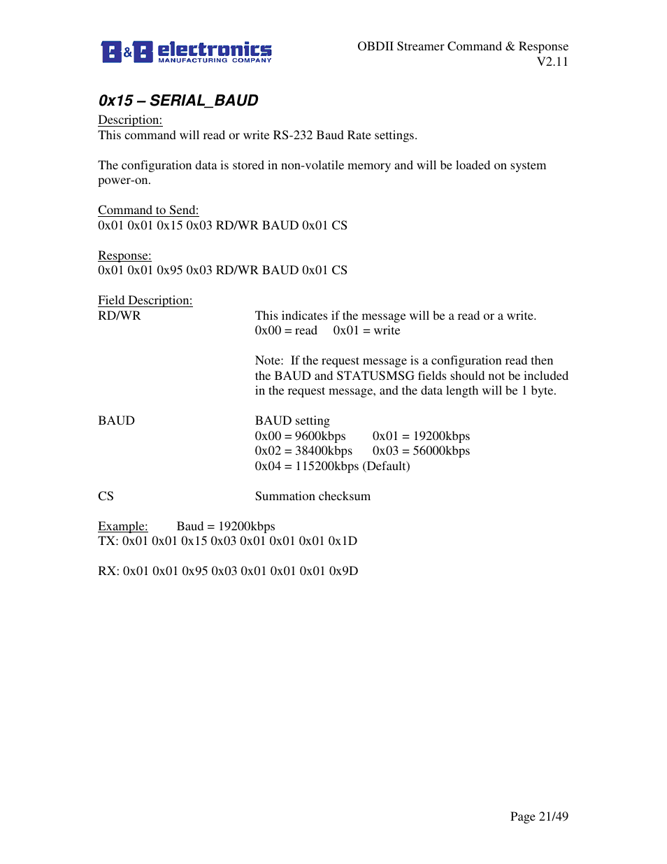 B&B Electronics LDVDSV2-S-P9D - Manual User Manual | Page 21 / 49