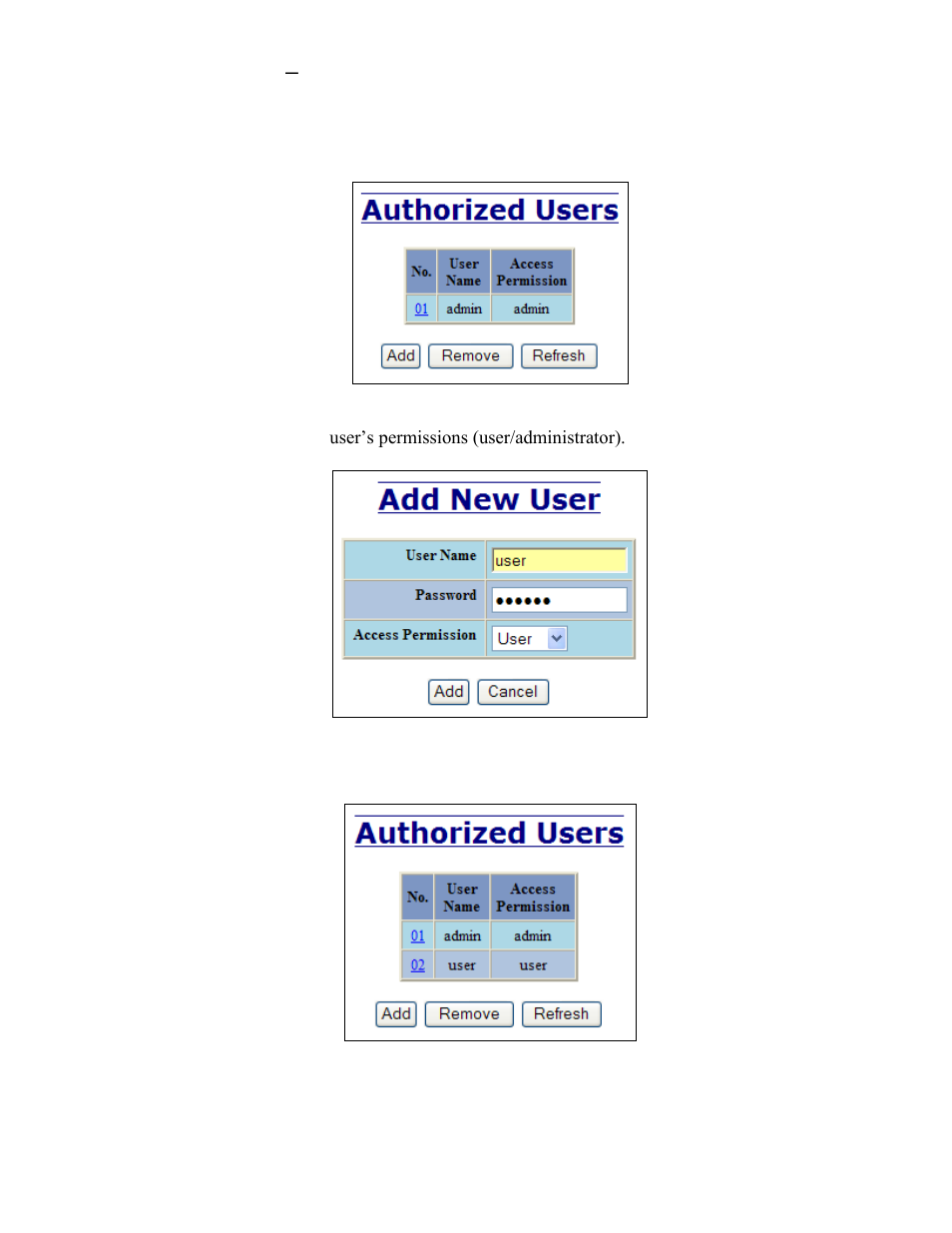 User management – adding users | B&B Electronics 708TX - Manual User Manual | Page 105 / 154