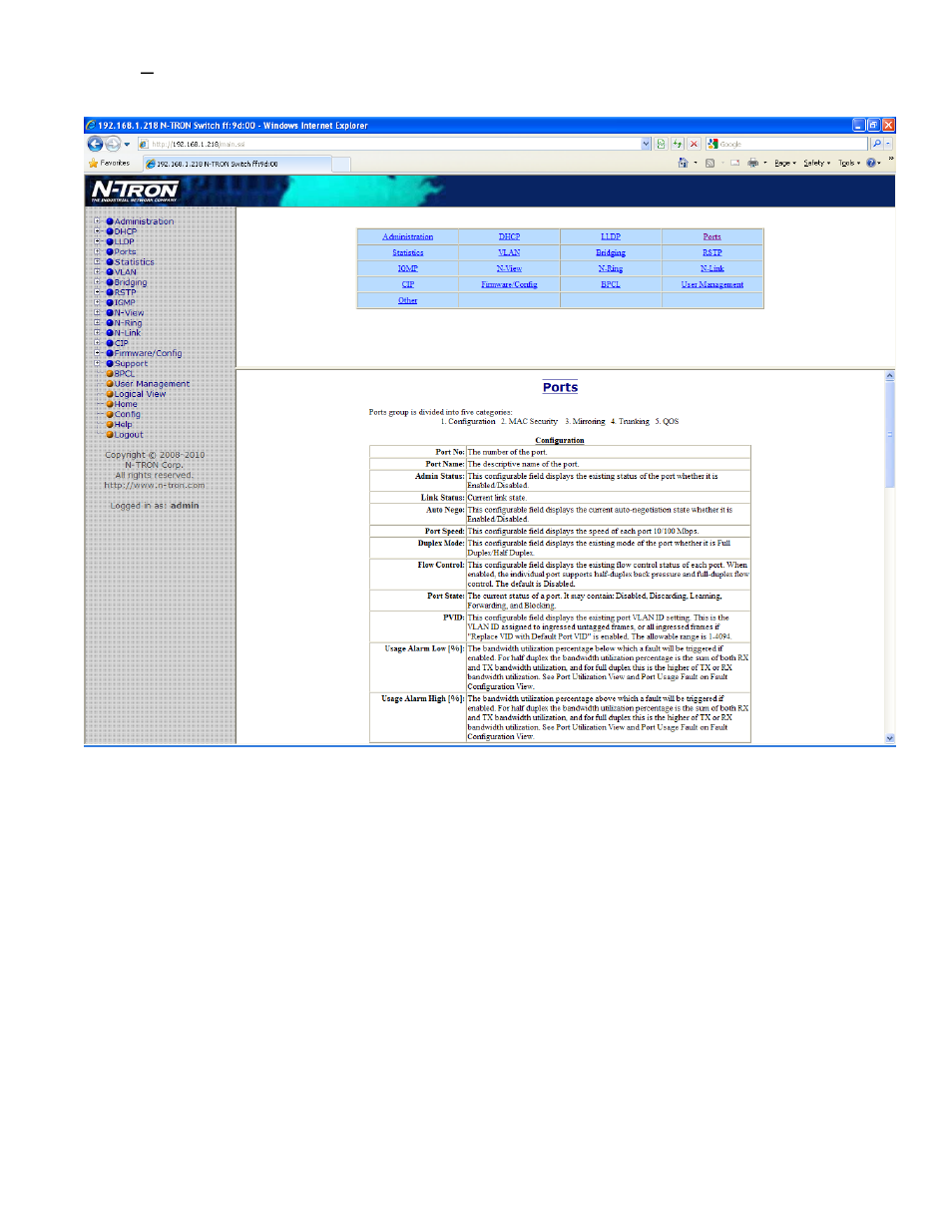 Help – ports | B&B Electronics 708TX - Manual User Manual | Page 113 / 154