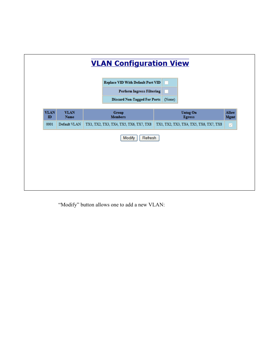 Vlan addition and deletion example | B&B Electronics 708TX - Manual User Manual | Page 139 / 154