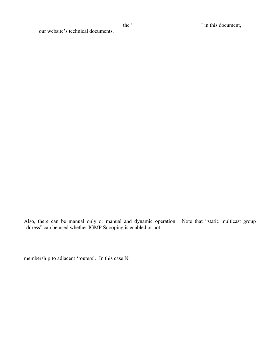 Rapid spanning tree protocol, Snmp traps, Igmp snooping | N-ring | B&B Electronics 708TX - Manual User Manual | Page 20 / 154
