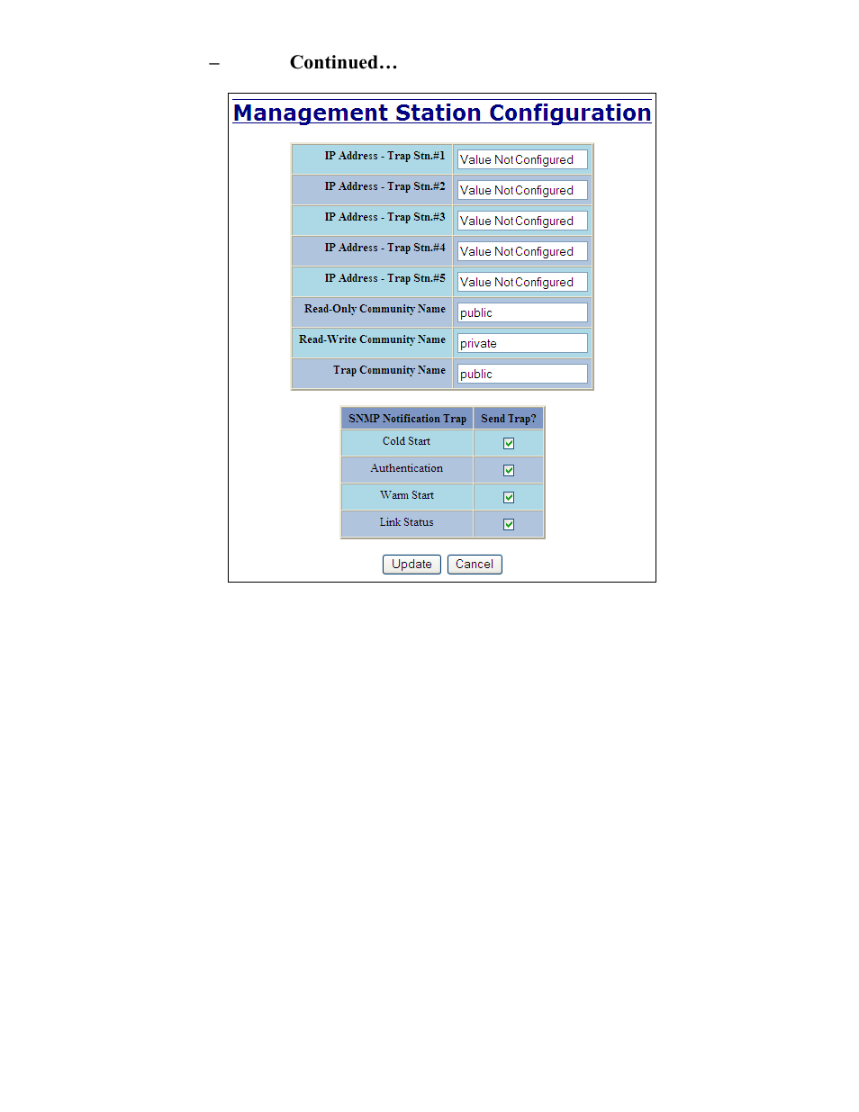 Administration – snmp, continued | B&B Electronics 708TX - Manual User Manual | Page 31 / 154