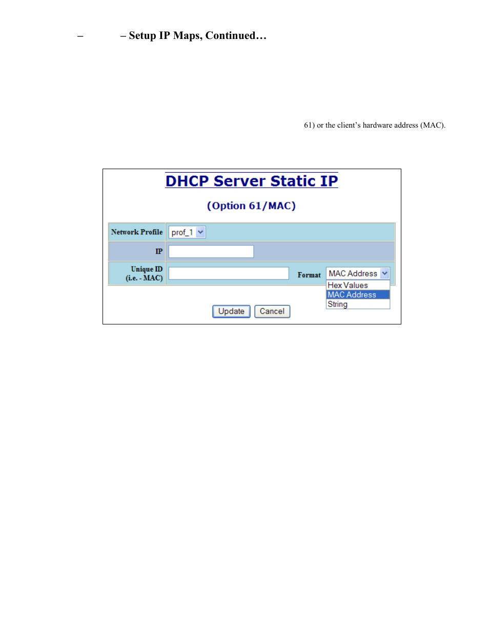 Dhcp – server – setup ip maps, continued | B&B Electronics 708TX - Manual User Manual | Page 40 / 154