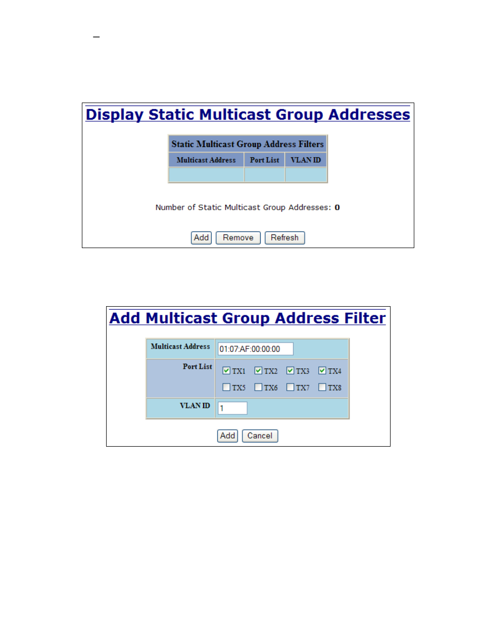 Bridging – multicast addresses | B&B Electronics 708TX - Manual User Manual | Page 67 / 154