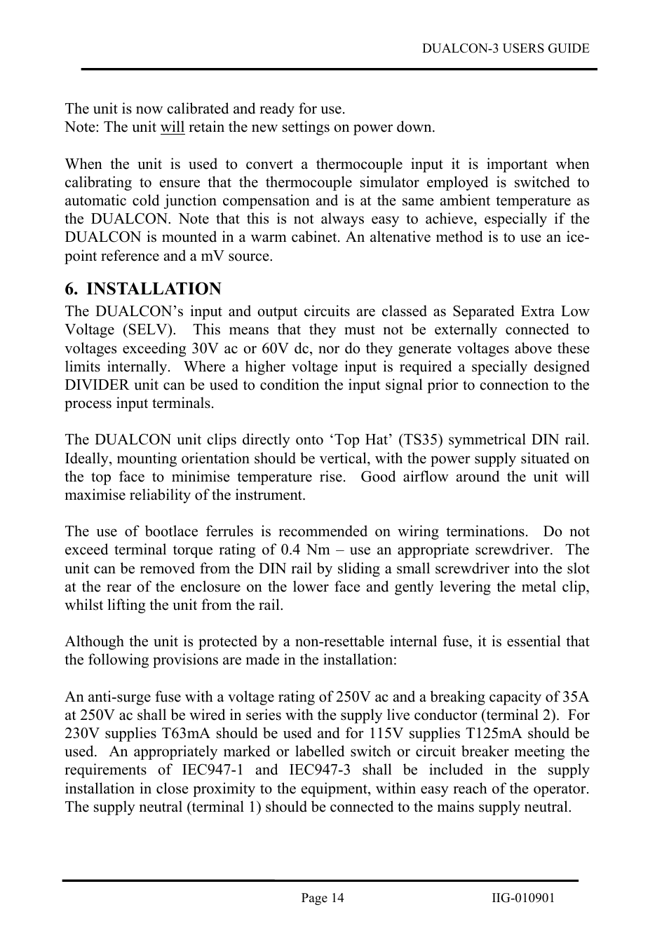 Installation | B&B Electronics DUALCON-3 - Datasheet User Manual | Page 14 / 16