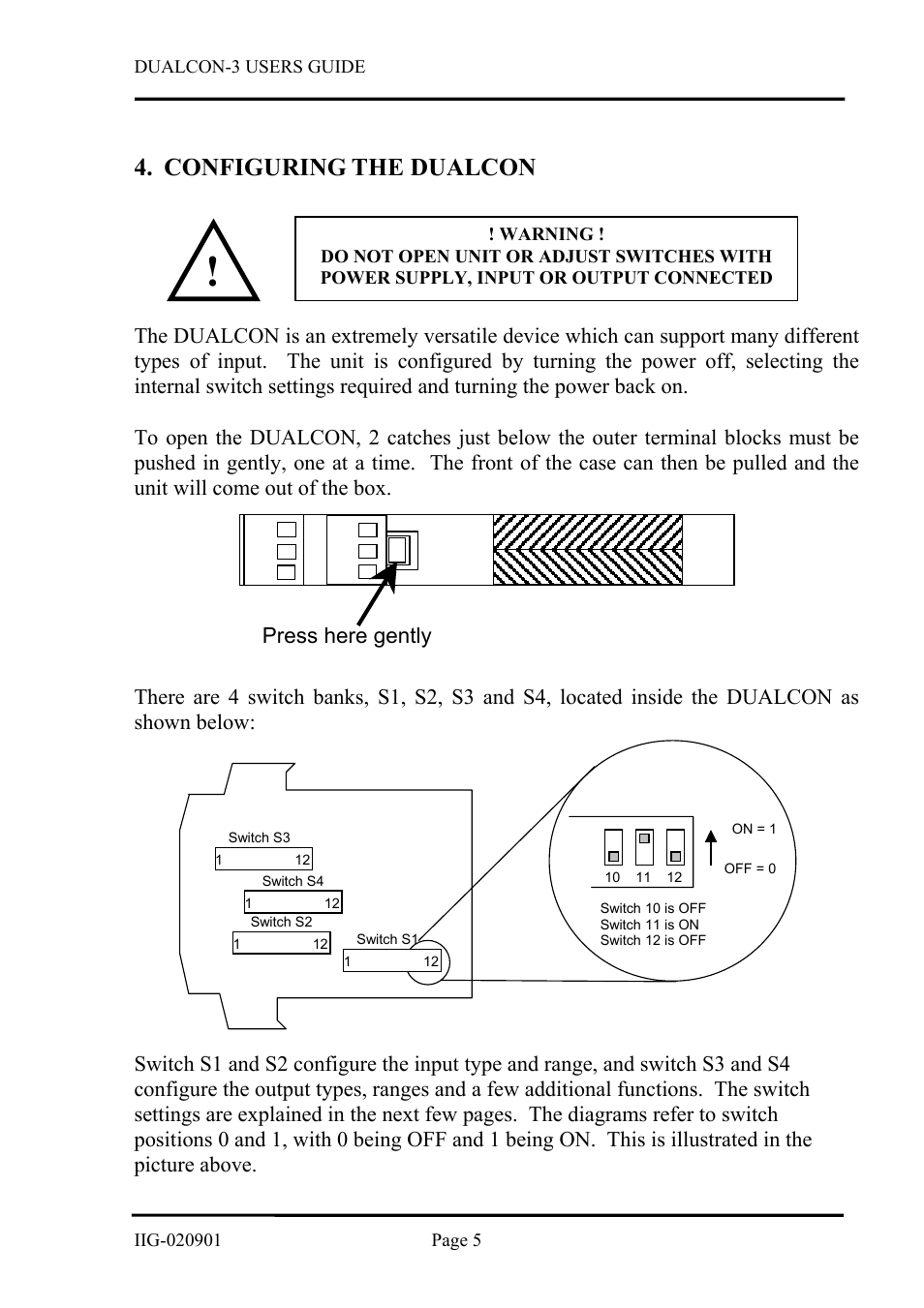 Configuring the dualcon | B&B Electronics DUALCON-3 - Datasheet User Manual | Page 5 / 16