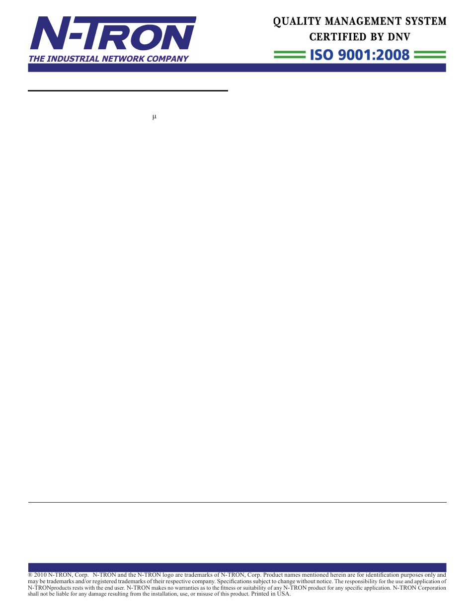 316tx-n specifi cations, Contact information | B&B Electronics 316TX-N - Datasheet User Manual | Page 2 / 3