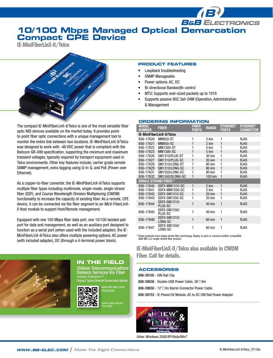 B&B Electronics 856-17620--47 - Datasheet User Manual | 2 pages