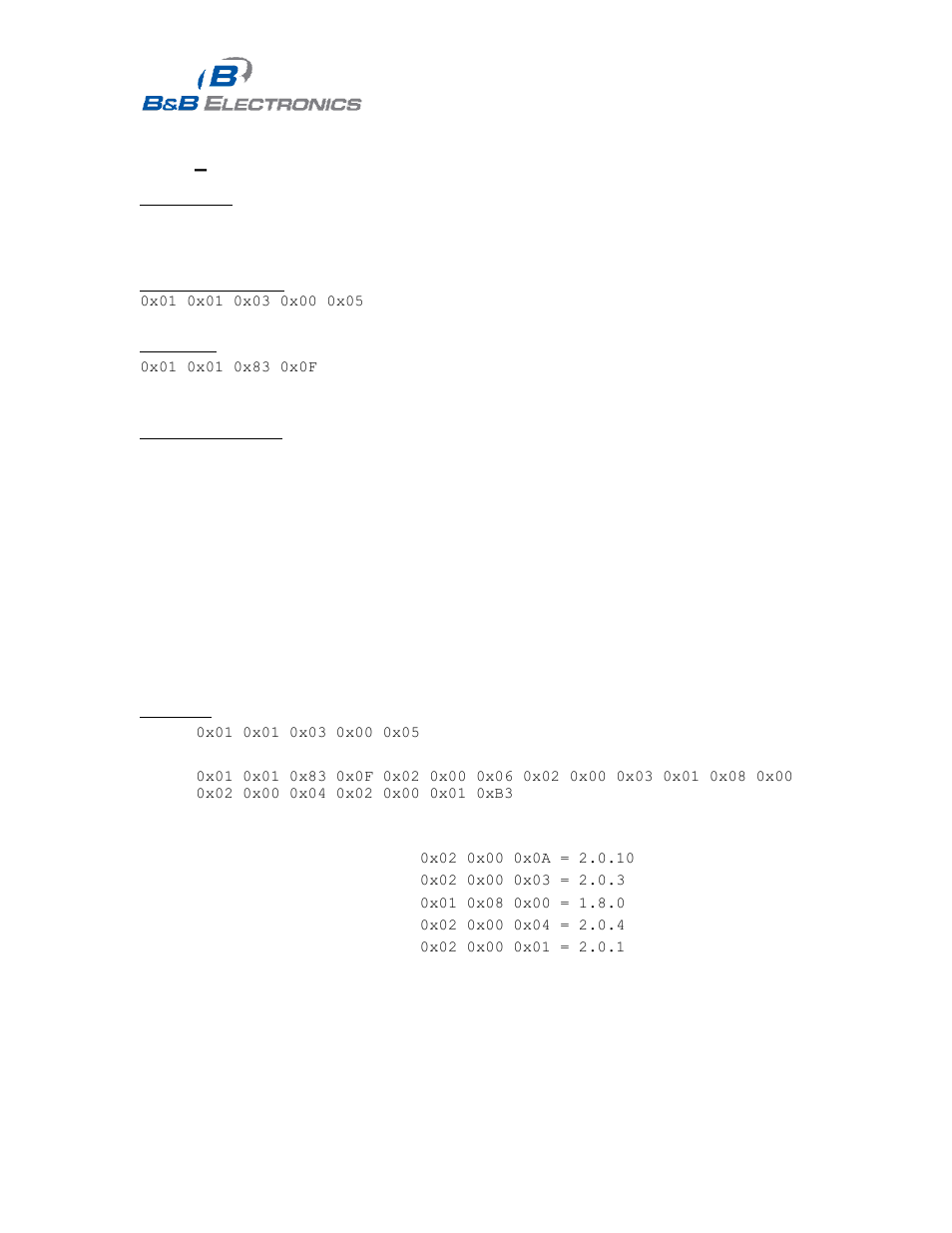 0x03 – get_component_versions | B&B Electronics LDVDSV2-S-P9D - Manual User Manual | Page 16 / 50