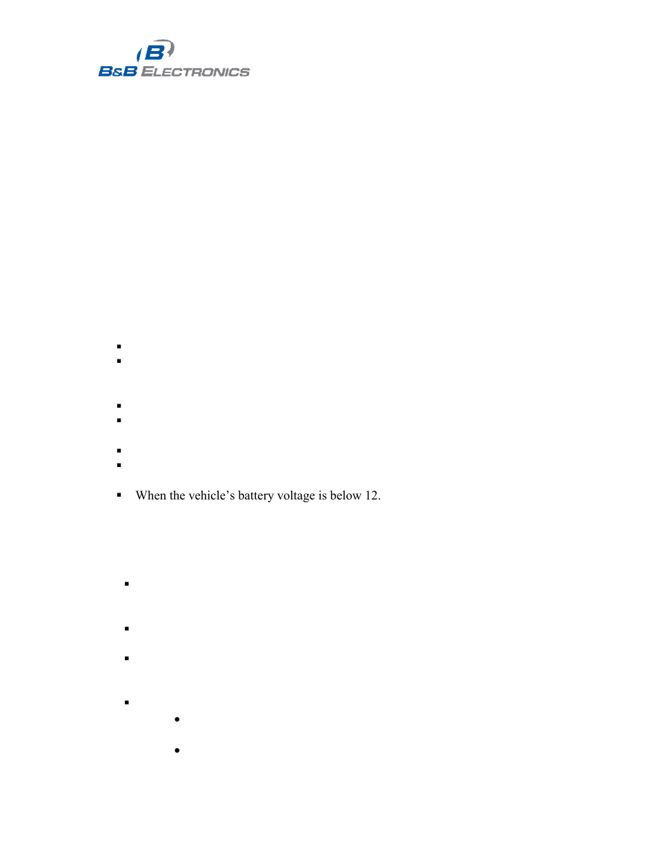 Low power modes | B&B Electronics LDVDSV2-S-P9D - Manual User Manual | Page 8 / 50