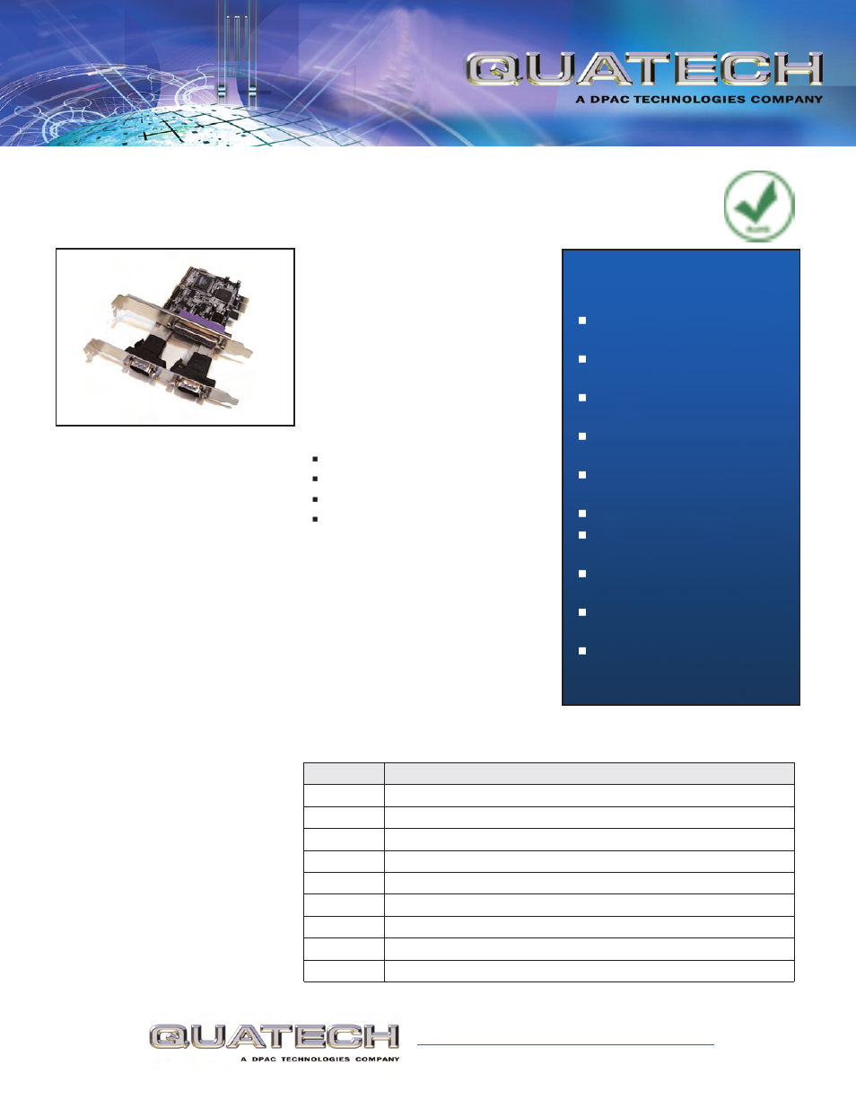 B&B Electronics DS-PCIE-100 - Datasheet User Manual | 3 pages