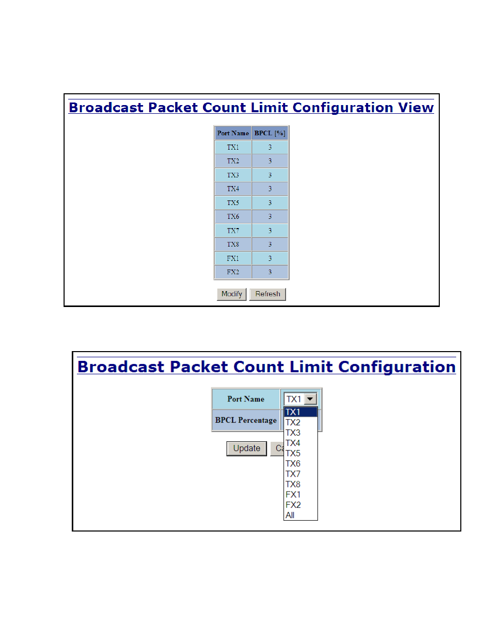Bpcl – broadcast packet count limit configuration | B&B Electronics 710FXE2-SC-15 - Manual User Manual | Page 102 / 155