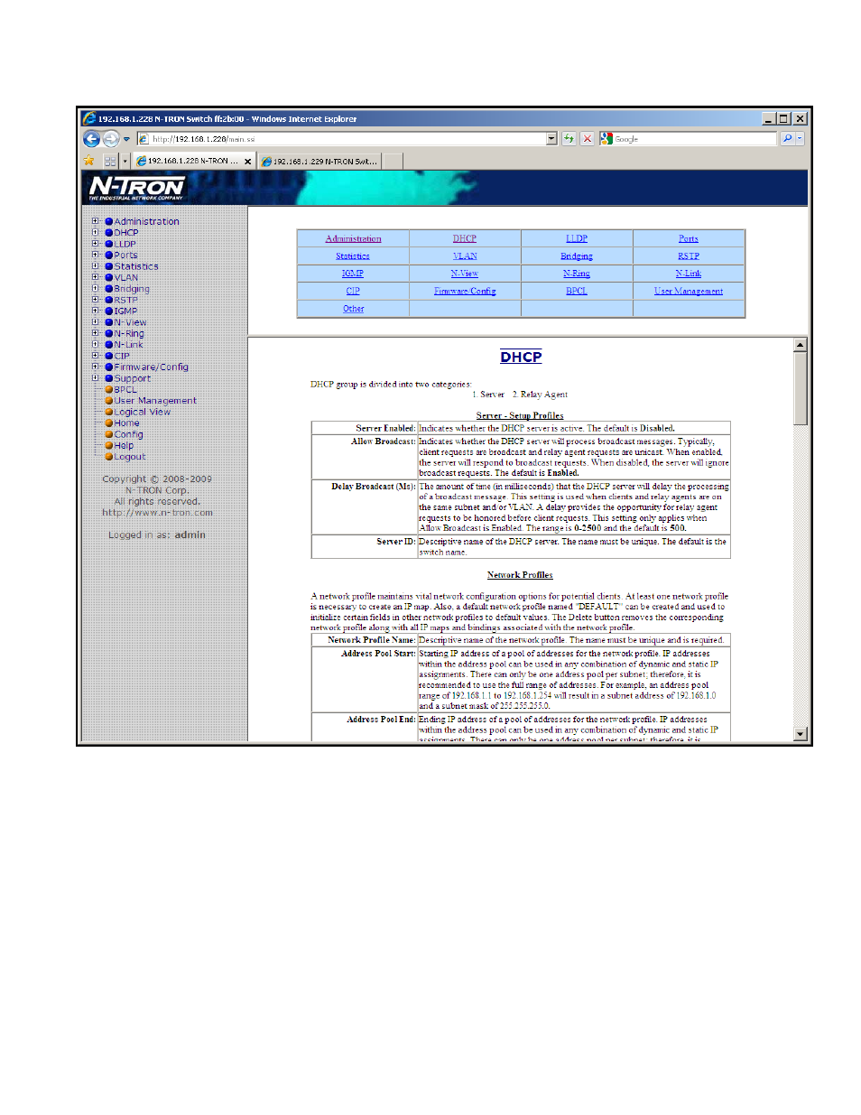 Help – dhcp | B&B Electronics 710FXE2-SC-15 - Manual User Manual | Page 112 / 155