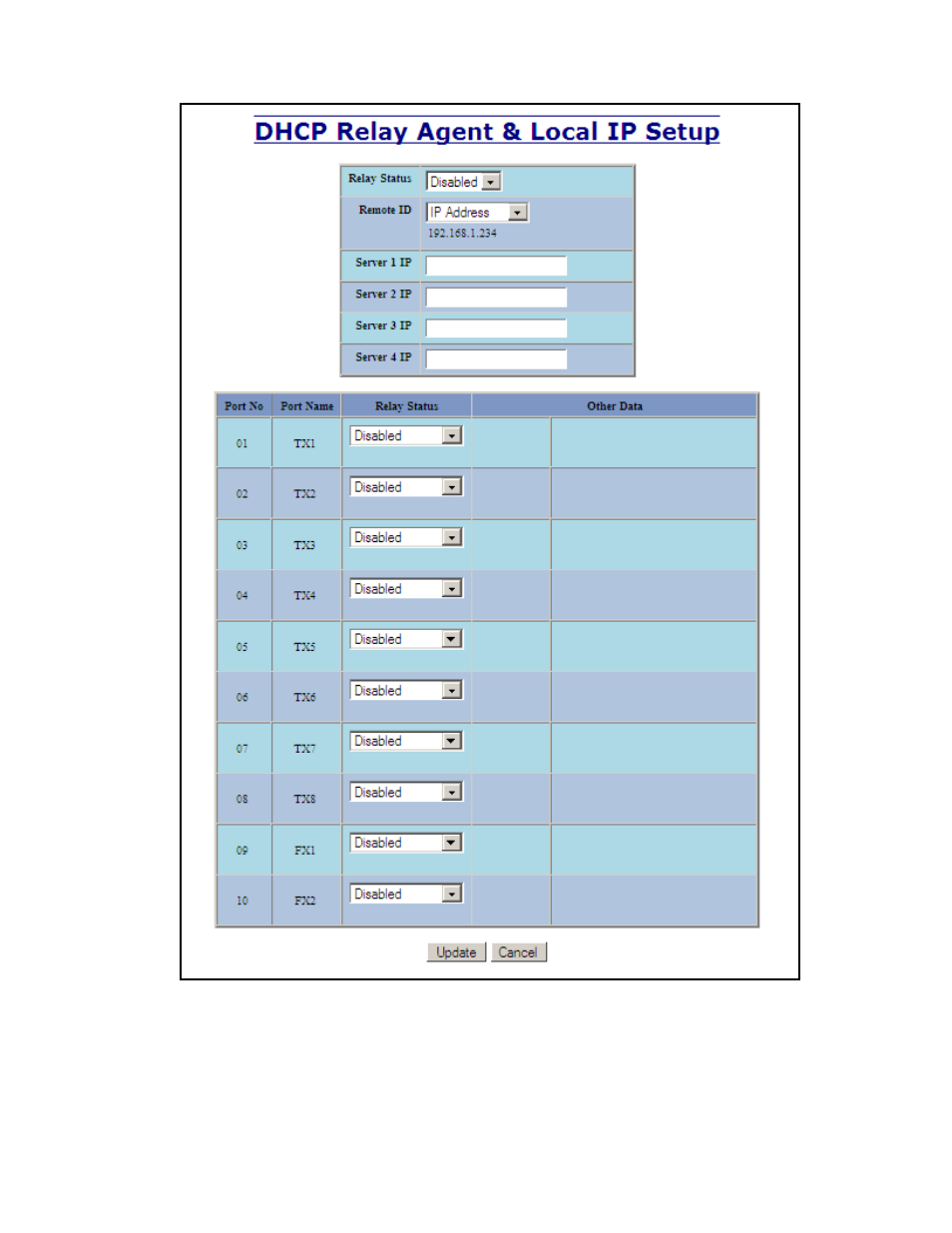 Dhcp – relay & local ip – setup, continued | B&B Electronics 710FXE2-SC-15 - Manual User Manual | Page 43 / 155