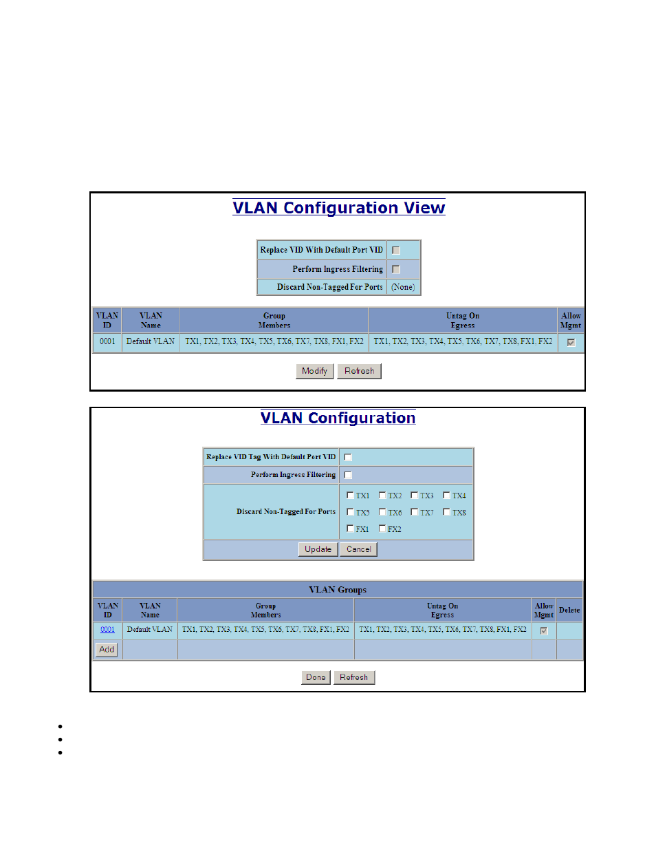 Vlan – configuration | B&B Electronics 710FXE2-SC-15 - Manual User Manual | Page 58 / 155