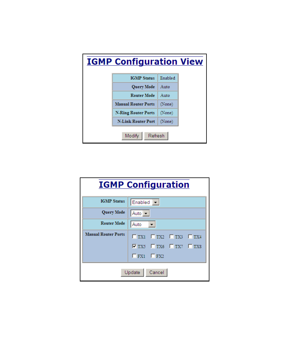 Igmp – configuration | B&B Electronics 710FXE2-SC-15 - Manual User Manual | Page 71 / 155