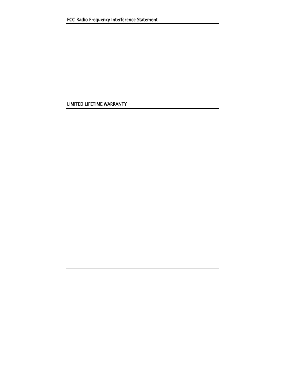 Ii fcc radio frequency interference statement, Limited lifetime warranty | B&B Electronics 850-14300--39 - Manual User Manual | Page 2 / 24