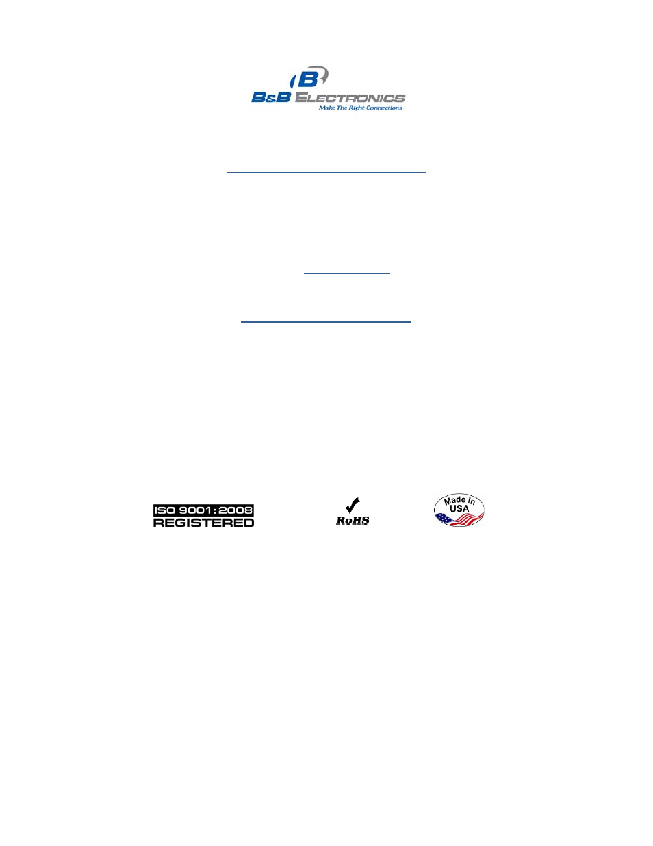 International headquarters, European headquarters | B&B Electronics 850-14300--39 - Manual User Manual | Page 24 / 24