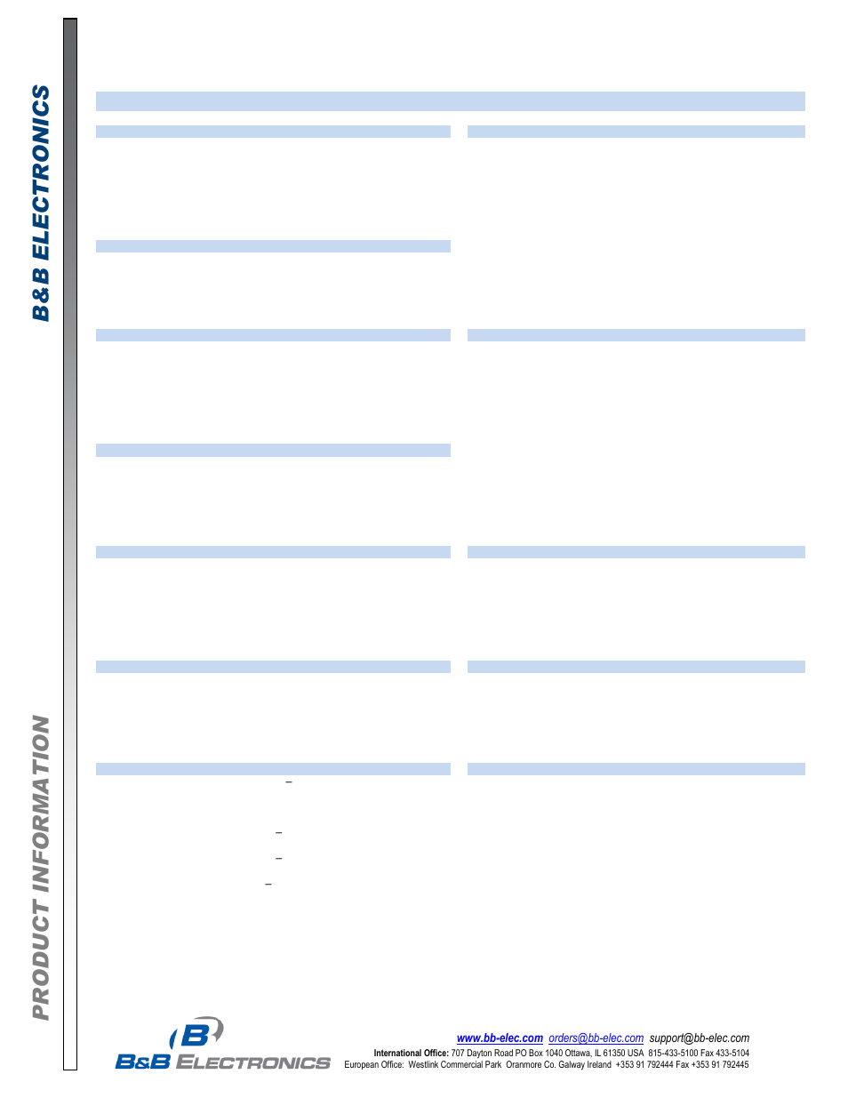 Specifications | B&B Electronics ZZ-PROG1-USB - Datasheet User Manual | Page 3 / 5