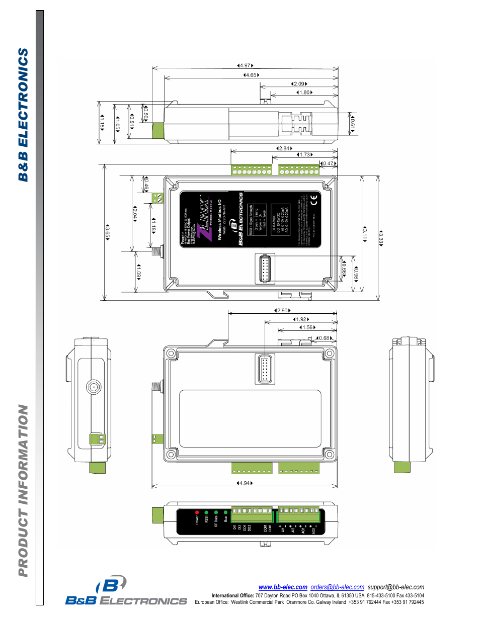 B&B Electronics ZZ-PROG1-USB - Datasheet User Manual | Page 5 / 5