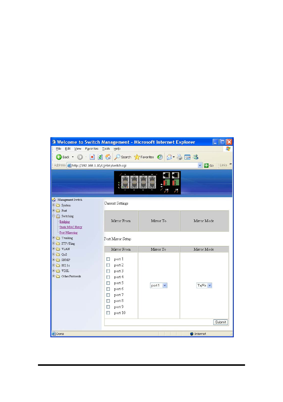 Port mirroring | B&B Electronics EIRM-EXTEND-8 - Manual User Manual | Page 48 / 188