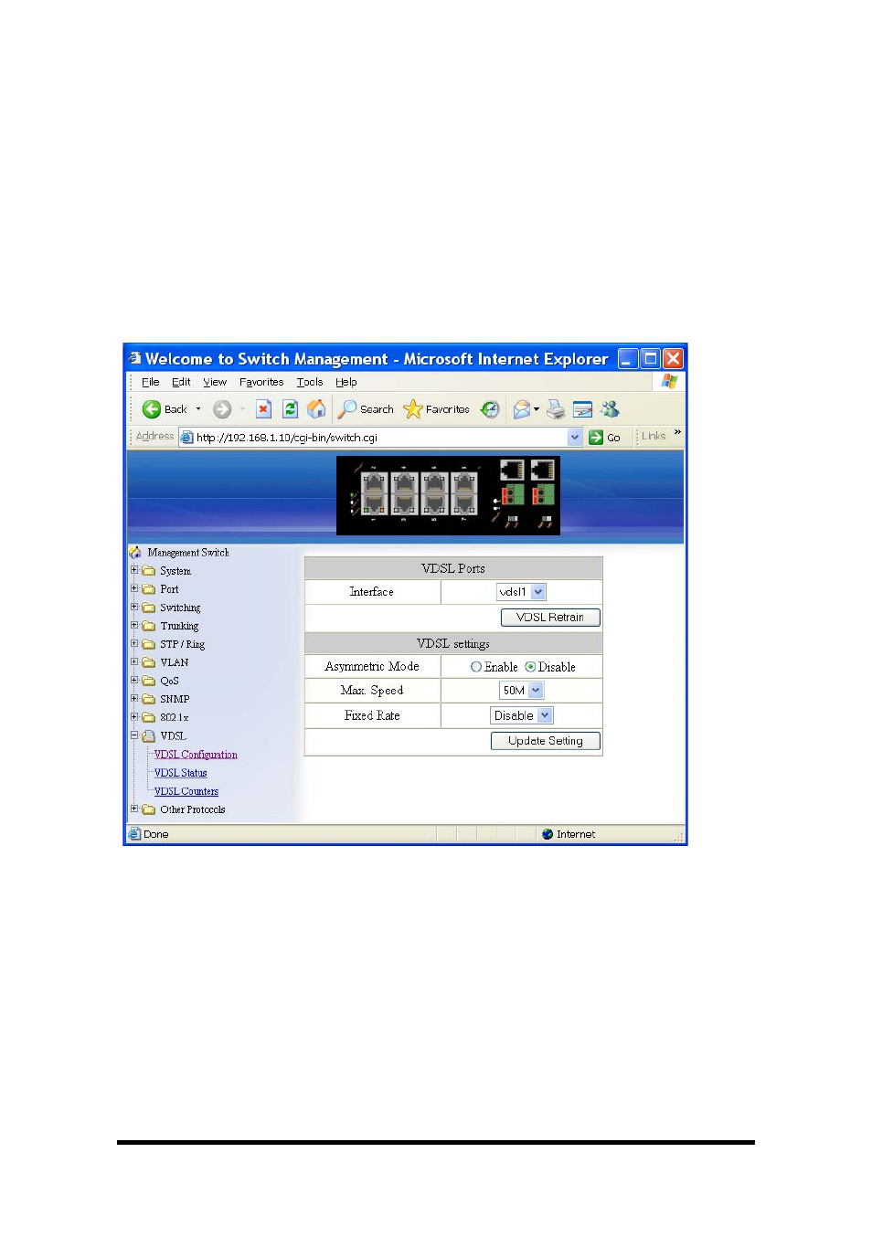 Vdsl, Vdsl configuration | B&B Electronics EIRM-EXTEND-8 - Manual User Manual | Page 77 / 188