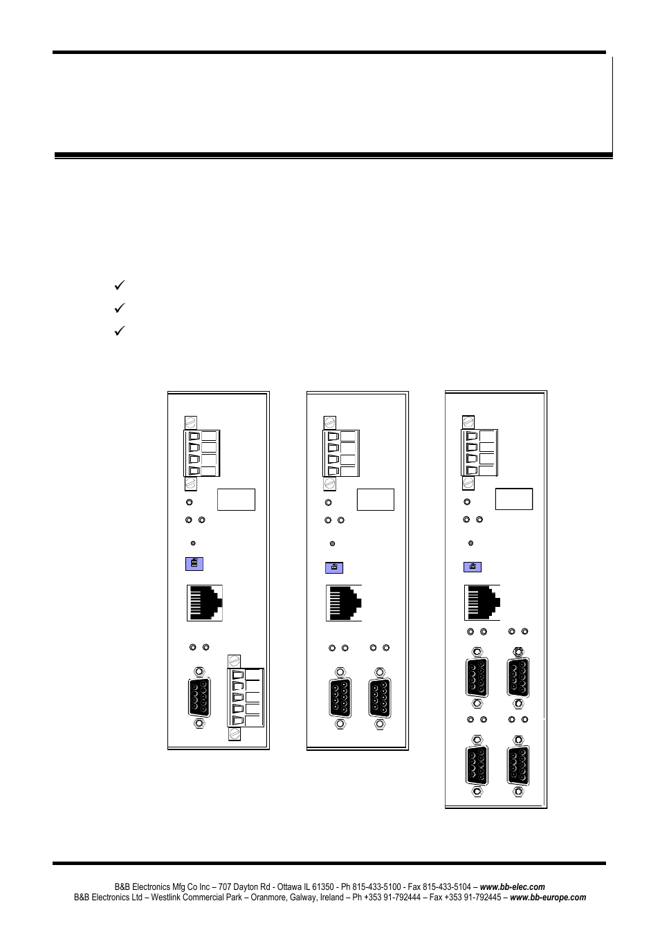 Chapter 2: making the hardware connections, Ackage, Hecklist | Package checklist | B&B Electronics ESR904 - Manual User Manual | Page 19 / 89